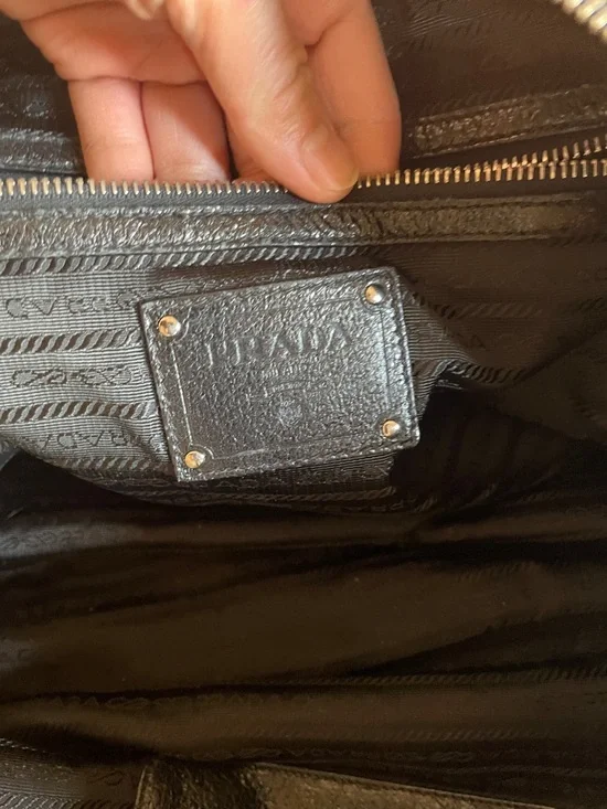 Prada Black Shiny Leather Tote - Picture 10 of 16